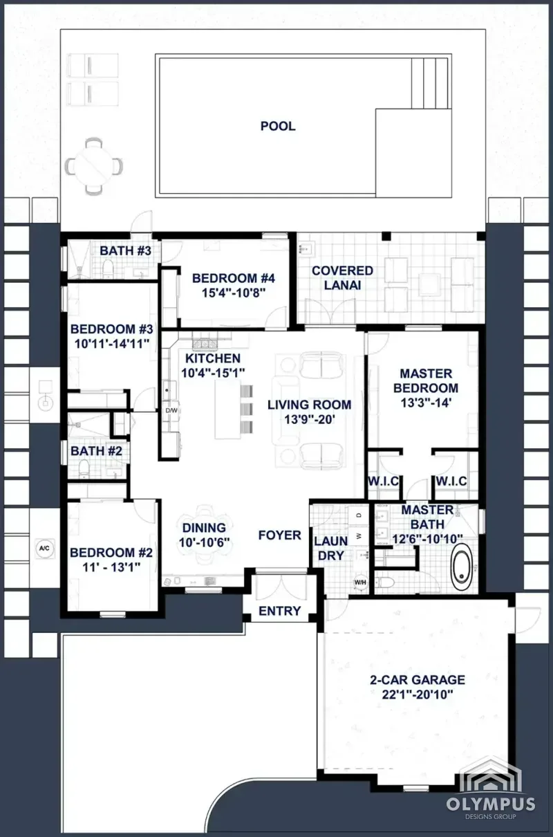 CRES M8-SIDE GARAGE — Floor Plan (Original)