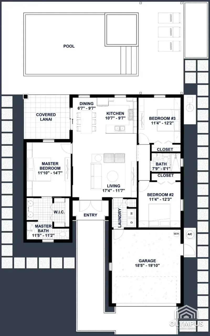 GAIA OP2 GARAGE FRONT — Floor Plan (Original)