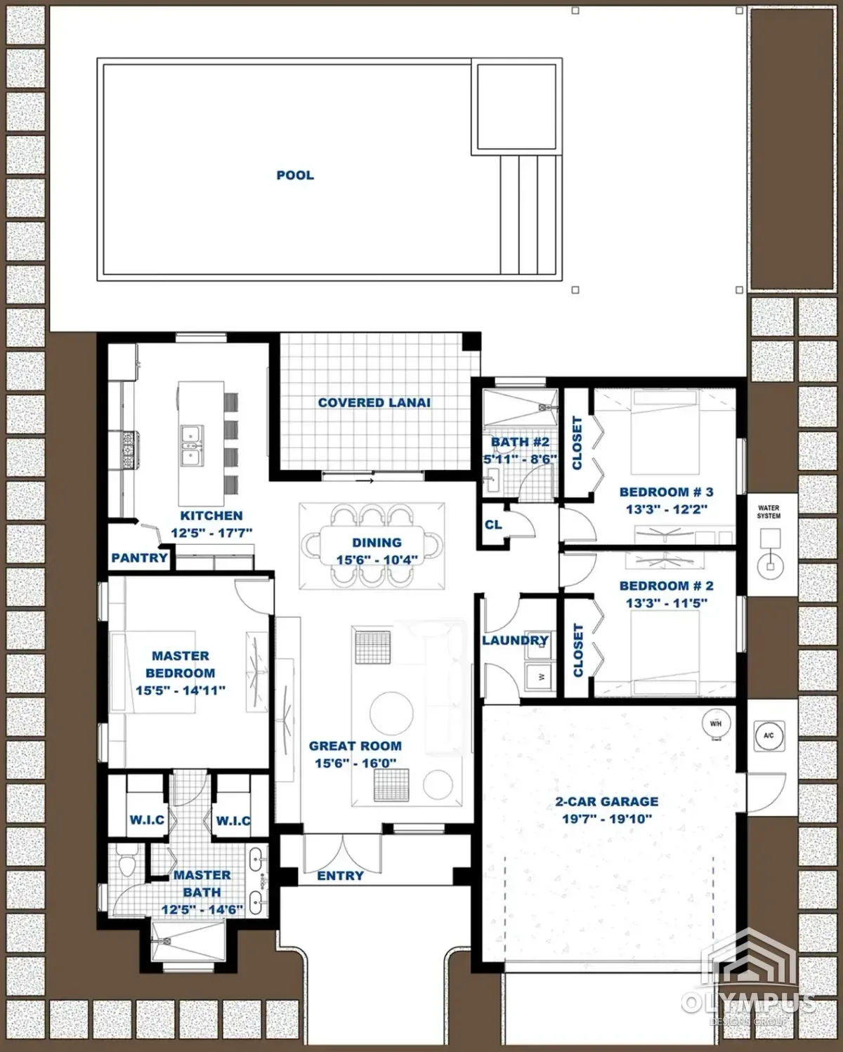 PALMA HOMES 1625 — Floor Plan (Original)